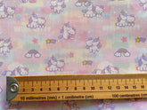 Hello Kitty Unicorn with Rainbows Cotton Print Fabric